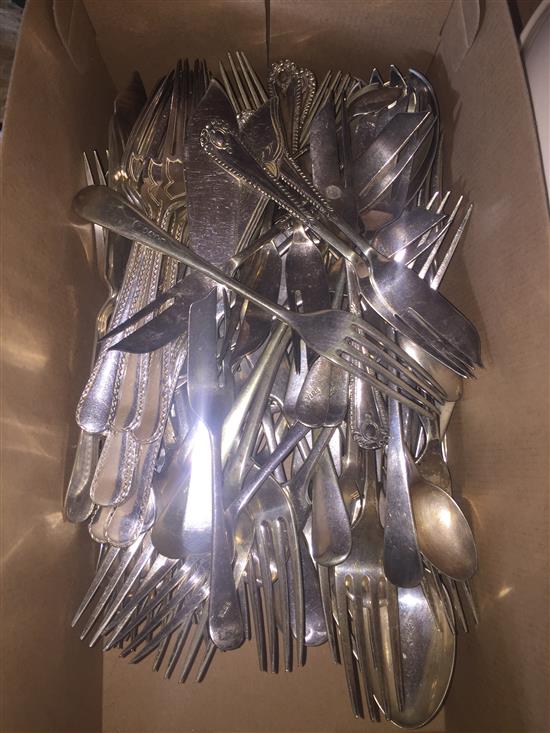 Silver plated forks & spoons